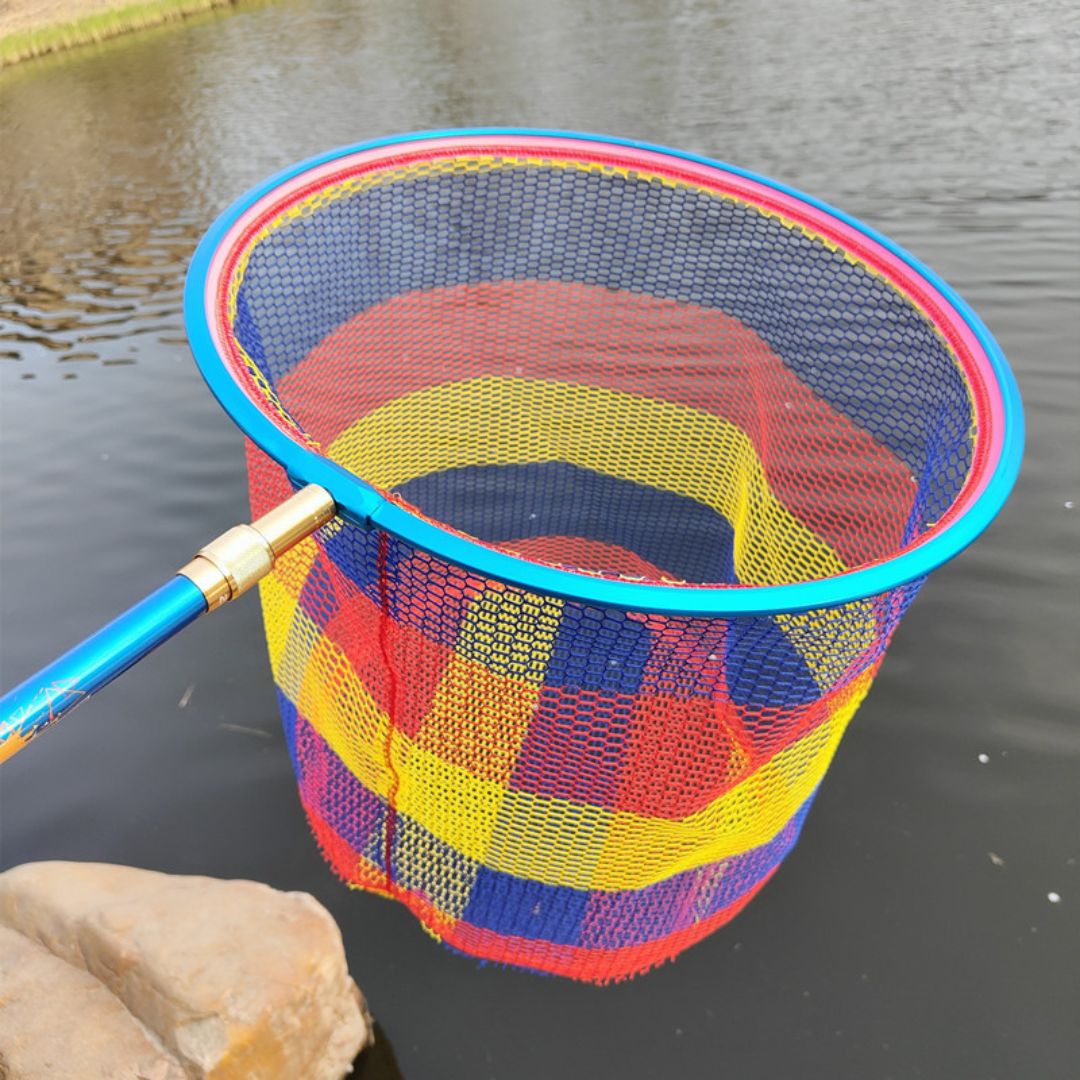 Tête d'épuisette pêche au coup multicolore -  Diam. de vis : 8mm